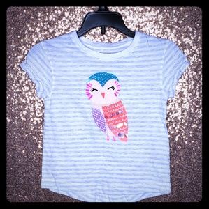 Cat & Jack Tee with Embellished Owl
